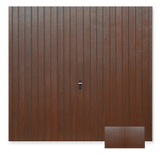 Medium Rib Horizontal Garage Door with Cascade Windows