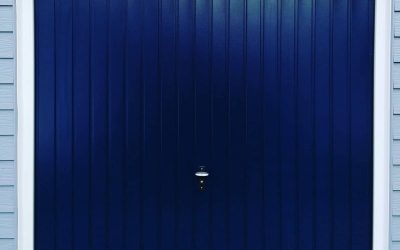 New Blue Garage Door